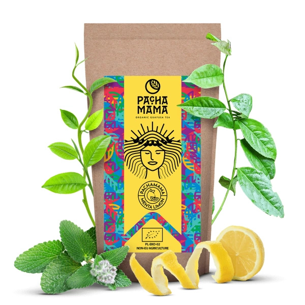 Guayusa Pachamama Menta Limón – organiczna z miętą i cytryną – 100g