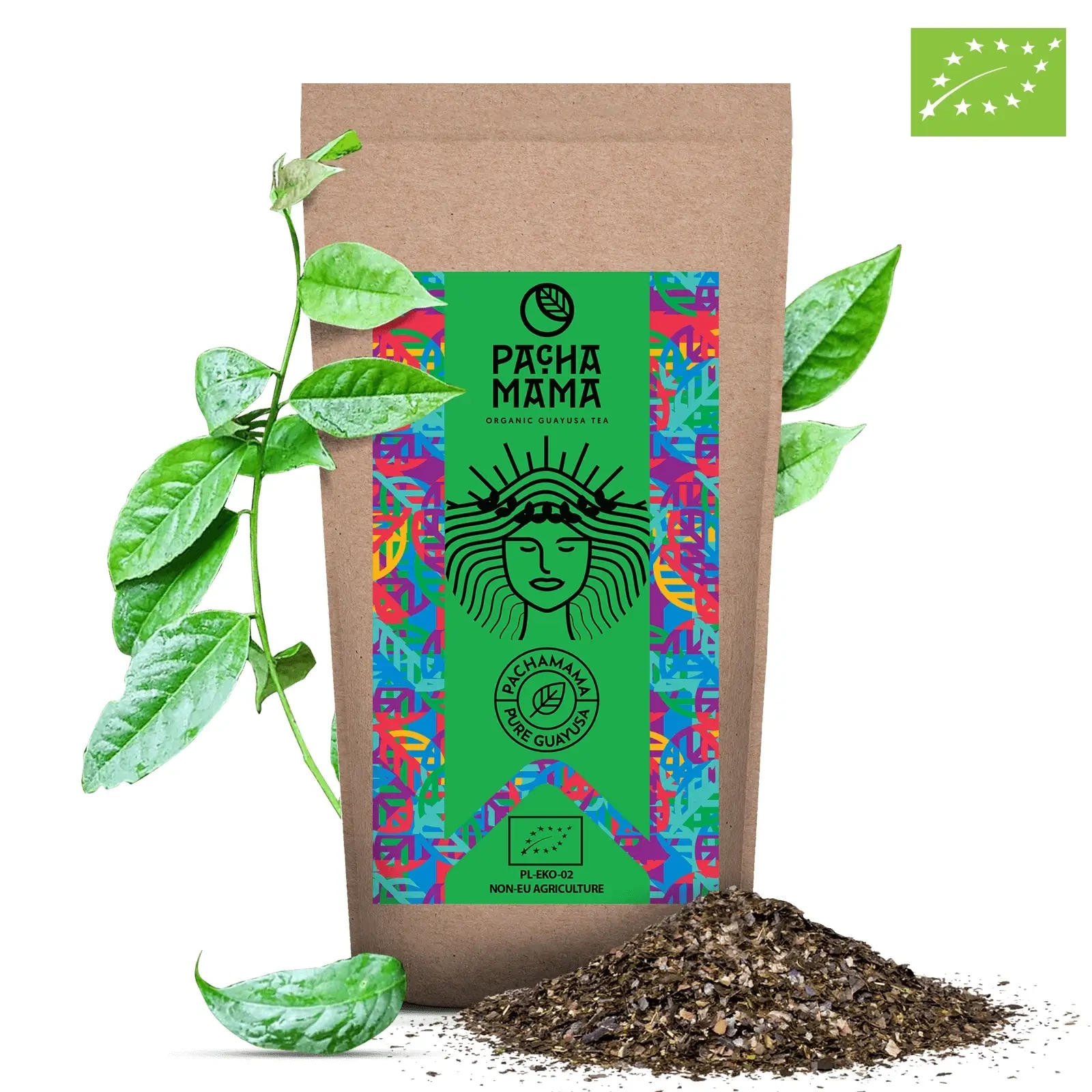 Guayusa Pachamama Pure - Zbliżenie liści
